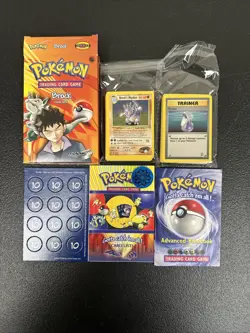 Pokemon OPENED Gym Heroes Brock Theme Deck! OPENED GREAT Condition - Image 1