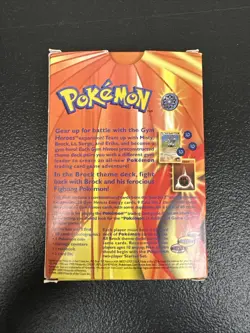 Pokemon OPENED Gym Heroes Brock Theme Deck! OPENED GREAT Condition - Image 4