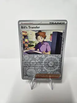 Pokemon TCG Bill's Transfer #156/165 SV 151 MEW EN Reverse Holo Uncommon NM SV - Image 1