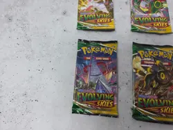 Sealed Evolving Skies Pokemon TCG Booster Packs Complete Art Set (4 Packs) - Image 2