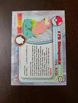 MP! #79 Slowpoke Silverfoil TOPPS Series 2 Blue Logo Pokemon TCG - Image 2
