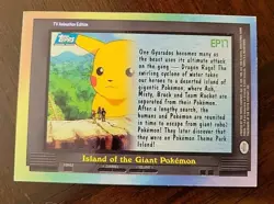 MP! 2000 Topps Pokemon EP17 Island of the Giant Pokemon Series FOIL BLUE - Image 2