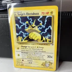 Pokemon TCG Lt. Surge's Electabuzz Gym Heroes 6/132 Holo Unlimited Rare - Image 3
