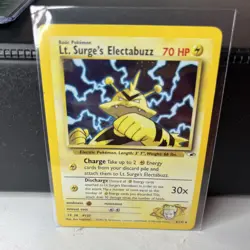 Pokemon TCG Lt. Surge's Electabuzz Gym Heroes 6/132 Holo Unlimited Rare - Image 4