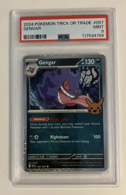 2024 Pokemon Trick or Trade #057 - Gengar - PSA 9 Mint!! - Image 3
