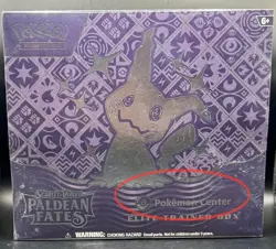 PALDEAN FATES POKEMON CENTER ETB-SEALED-PC EXCLUSIVE-SHIPPING INCLUDED! - Image 2