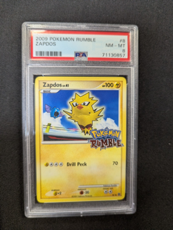2009 POKEMON RUMBLE #8 ZAPDOS PSA 8 - Image 1