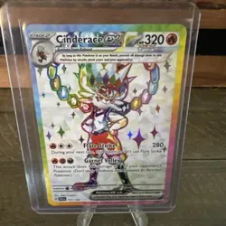 Pokemon TCG Cinderace ex 157/142 Stellar Crown Ultra Rare NM - Image 1