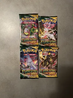 Pokemon TCG Sword & Shield Evolving Skies Sealed Booster Packs (Full Art Set) - Image 1