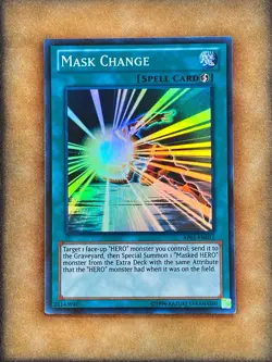 Yugioh Mask Change AP01-EN011 Super Rare LP - Image 1