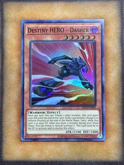 Yugioh Destiny HERO - Dasher OP18-EN004 Super Rare NM - Image 1
