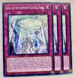 Yugioh! 3x Soul of the Supreme Celestial King AGOV-EN069 Common 1st Ed NM - Image 1
