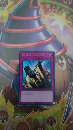 Solemn Judgment - RA02-EN075 - Ultra Rare 1st Edition Yu-Gi-Oh! - Image 1