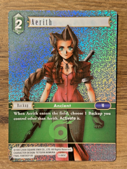 Final Fantasy TCG Opus 1 - Aerith 1-065C *FOIL* Trading Card FF7 FFVII *MARKED - Image 1