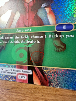 Final Fantasy TCG Opus 1 - Aerith 1-065C *FOIL* Trading Card FF7 FFVII *MARKED - Image 2