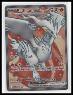 🔥 Pokemon Reshiram EX #158 White Flare Holo - Mint Condition TCG Card 🔥 - Image 1