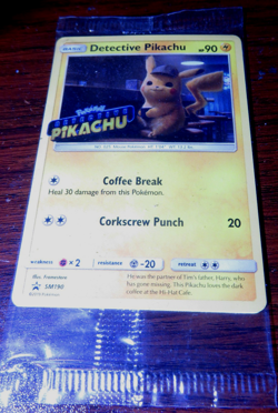 Pokemon Black Star Promo SM190 DVD Stamped Holo Detective Pikachu Sealed Card - Image 1