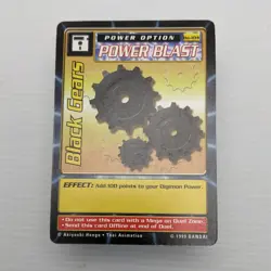 Black Gears Bo-104 Unlimited Digimon CCG 1999 Bandai Toei Card LP - Image 1