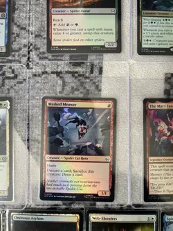 MAGIC THE GATHERING SPIDER-MAN 10 CARD LOT - Mythics, Rares, Commons-Foil & Non - Image 5