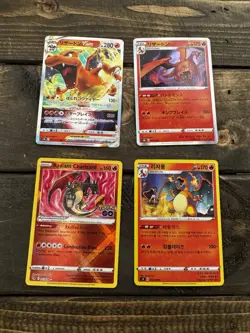 Lot Of 4 Pokemon Cards Charizard Radiant VSTAR Korean Japanese VMAX Holos - Image 2