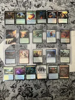 MAGIC THE GATHERING SPIDER-MAN 22 CARD LOT - Mythics, Rares, Commons-Foil & Non - Image 1