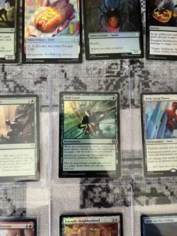 MAGIC THE GATHERING SPIDER-MAN 22 CARD LOT - Mythics, Rares, Commons-Foil & Non - Image 5