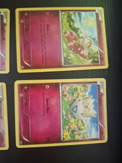 Pokemon Trading Card Game Fairy Type Lot, 4 Assorted Cards. - Image 2