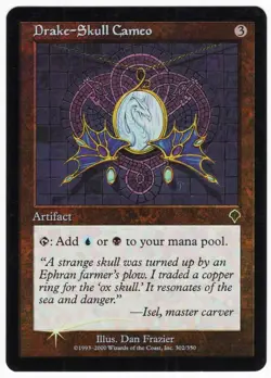 Drake-Skull Cameo 2000 Invasion FOIL Colorless Uncommon Artifact MTG NM AZ1 - Image 1