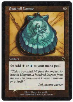 Seashell Cameo 2000 Invasion FOIL Colorless Uncommon Artifact MTG LP AZ1 - Image 1