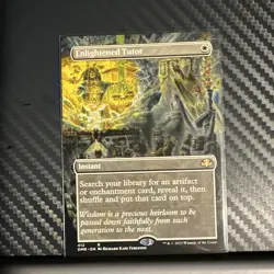 (1) MTG - Enlightened Tutor - FOIL Borderless Rare #412 Dominaria Remastered NM - Image 1