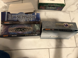 magic the gathering lot and old, used, empty Booster Packs Boxes - Image 4