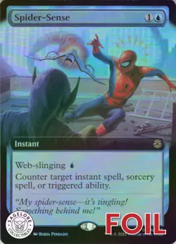MTG Spider-Sense (Extended Art) (254) | NM Foil | Spider-Man {SPM} - Image 1