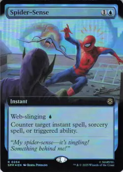 MTG Spider-Sense (Extended Art) (254) | NM Foil | Spider-Man {SPM} - Image 2