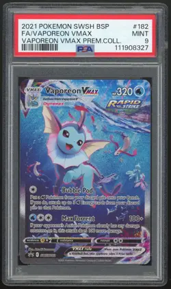 2021 Pokemon Vaporeon VMAX SWSH182 Sword & Shield Promo PSA 9 - Image 1