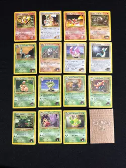 Complete Pokemon Unlimited Gym Heroes Non Holo Uncommon/Common 90 Card Set NM/M - Image 3