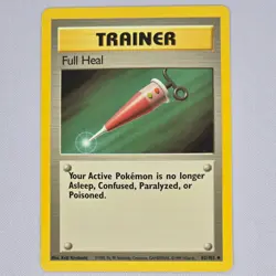 Full Heal 82/102 Base Set Uncommon Vintage Pokemon Card WOTC TCG English LP - Image 1