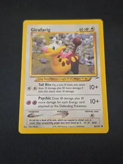 Girafarig 66/105 Neo Destiny Regular Pokemon TCG WOTC Vintage Light Played - Image 1