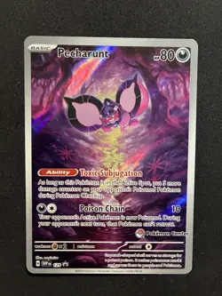 Pokemon TCG Pecharunt SVP 129 Pokemon Center Stamped Promo description - Image 1