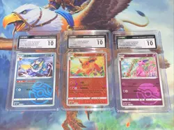 2025 Pokemon Chinese Gem Pack Vol. 2 CGC Gem Mint 10 Group of 3 Reverse Holo - Image 1