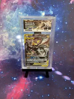 Pikachu & Zekrom GX SM168 - Pokemon TCG - Black Star Promo - ✨ ACE PERFECT 10 ✨ - Image 1