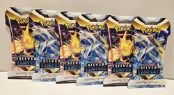 Pokemon TCG Sword & Shield Silver Tempest booster packs sealed lot of 6 - Image 1