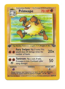 Primeape 43/64 Jungle Unlimited Pokemon TCG - 200 - Image 1