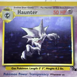 Pokemon Haunter Unlimited Holo Rare Fossil Set 6/62 LP/MP - Image 2