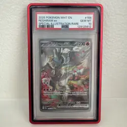 Pokemon 2025 Reshiram ex 166/086 SIR White Flare GEM MINT PSA 10 - Image 1