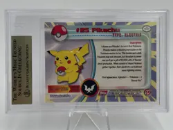 1999 TOPPS POKEMON T.V. Series Pikachu #25 Red Label BGS 9.5 Gem Mint - Image 3