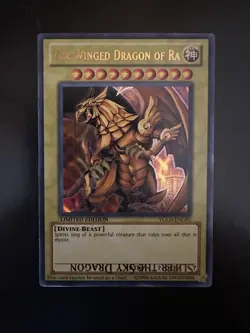 Yugioh The Winged Dragon of Ra YGLD-ENG03 Ultra Rare Limited Edition MISPRINT!! - Image 1