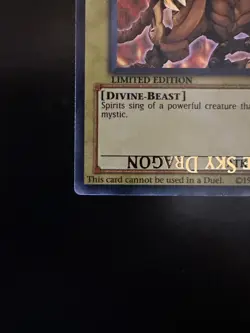 Yugioh The Winged Dragon of Ra YGLD-ENG03 Ultra Rare Limited Edition MISPRINT!! - Image 2
