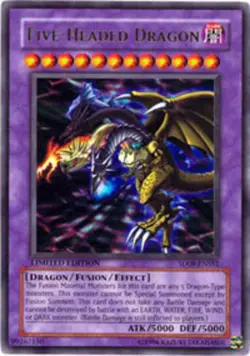 Five-Headed Dragon - SD09-ENSS1 - Ultra Rare - Limited Edition Near Mint Yugioh! - Image 1
