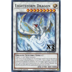 3X Lightstorm Dragon SUDA-EN043 Common Supreme Darkness NM 1st Ed YUGIOH - Image 1