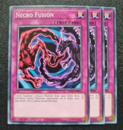 Necro Fusion x3 Yu-Gi-Oh! SDAZ-EN035 1st Common PLAYSET - Image 1